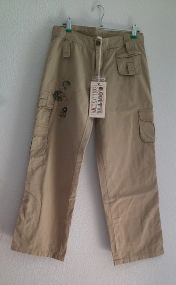 Pantalon style cargo kaki 14 ans