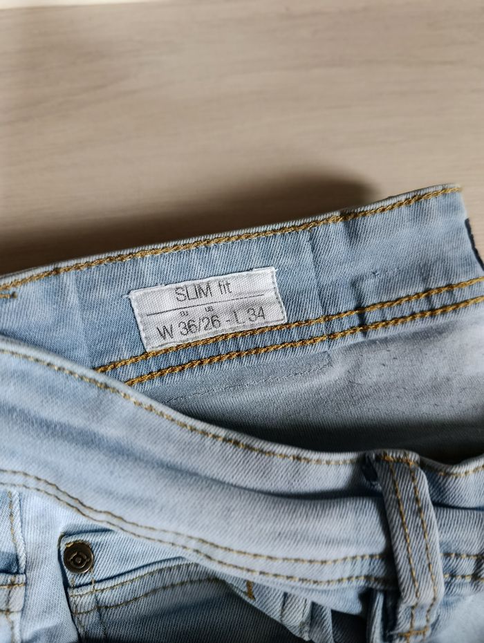 Lot 2 jeans Slim fit W36/26 L34 garçon Bonobo - photo numéro 3
