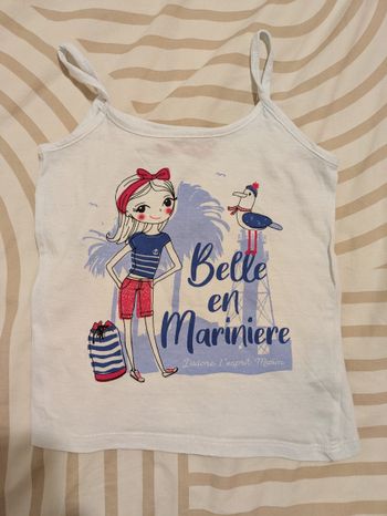 Débardeur Fines Bretelles Thème Marin