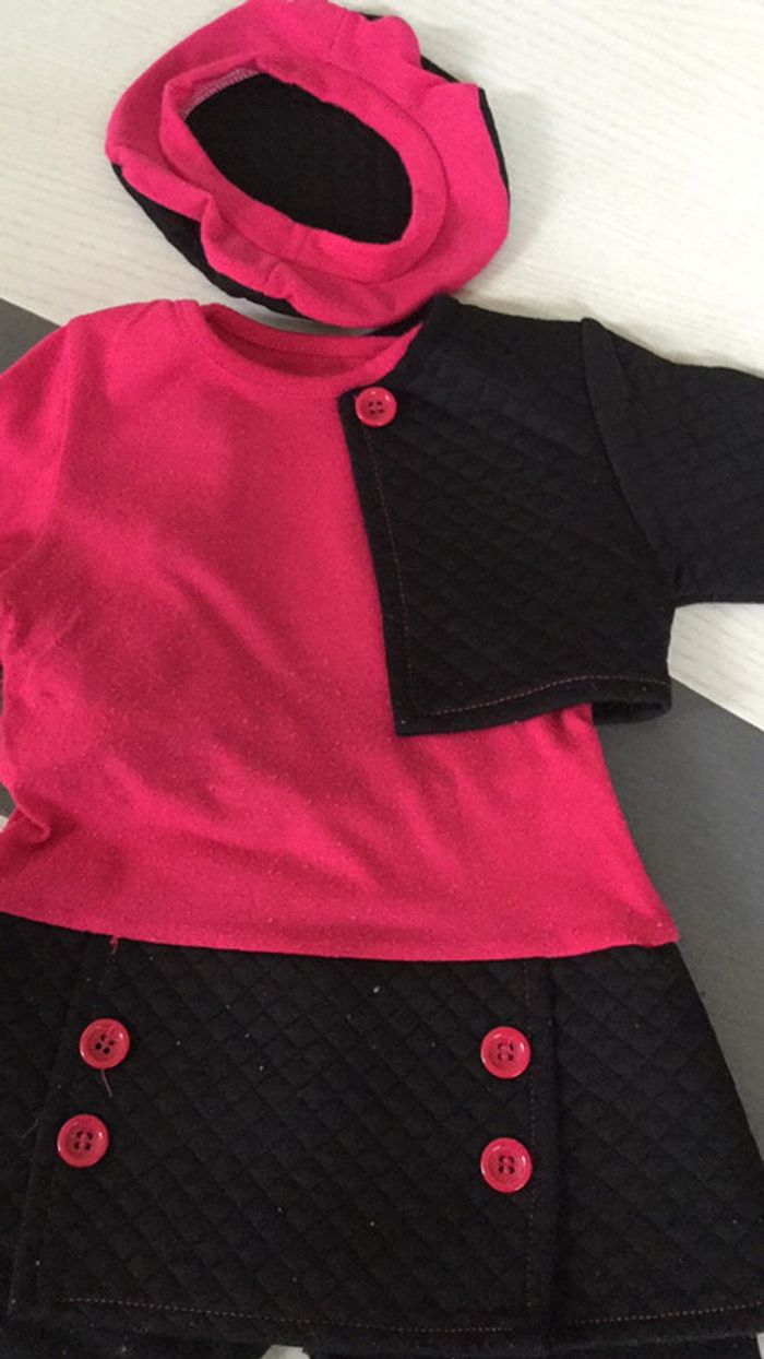 Ensemble noir rose 18m 4 pièces - photo numéro 3
