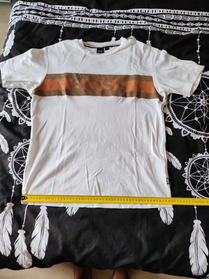 T-shirt boss blanc - photo numéro 3