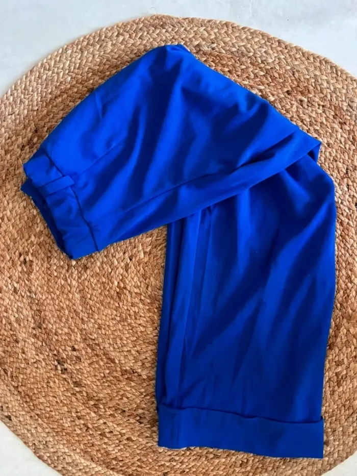 Pantalon palazzo bleu électrique - photo numéro 5