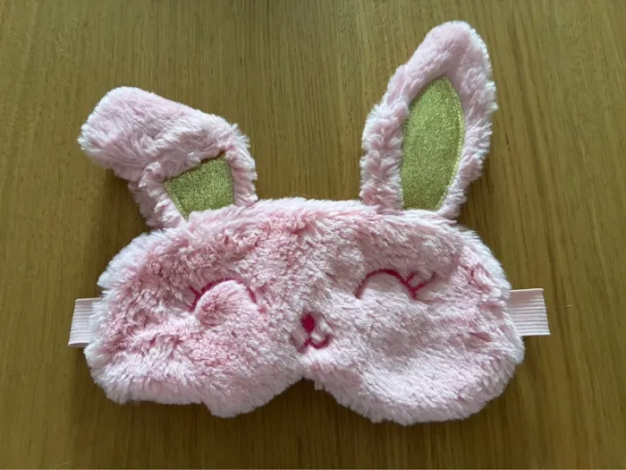 Masque pour les yeux lapin rose