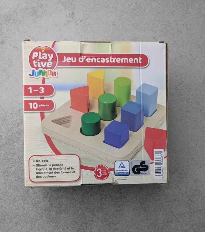 Jeu encastrement enfant bois - photo numéro 3