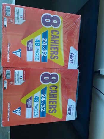 Lot de 16 cahiers clairefontaine 48 pages