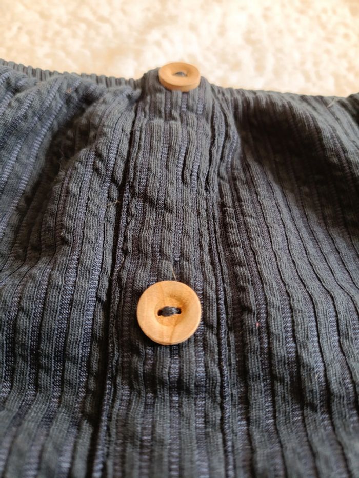Top épaules dénudées à boutons – volants style bohème KIABI - photo numéro 2