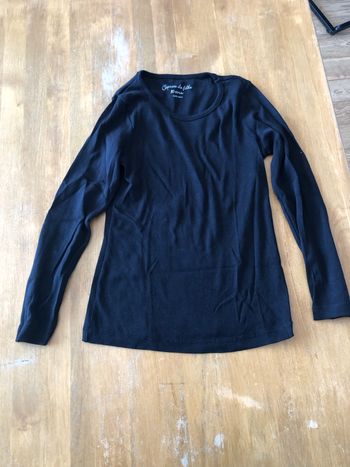 Tee shirt manche longue noir