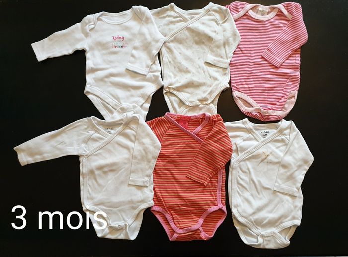 Lot bodies manches longues