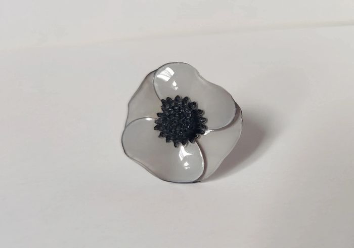 Bague fantaisie anémone - photo numéro 3