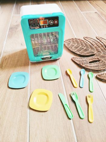 🧼 Jeu d'imitation - Dinette lave vaisselle électronique son/ lumière avec vaisselles