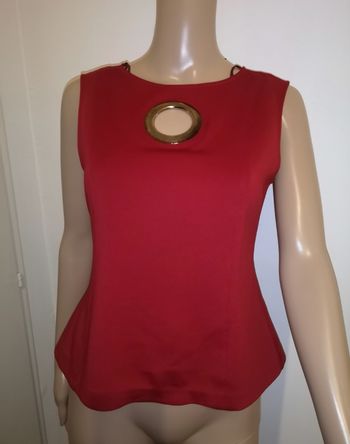 Top charlott rouge taille 40
