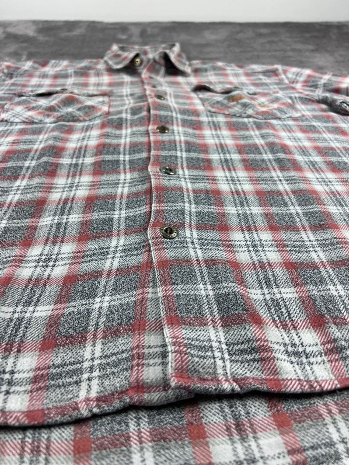 Chemise à Carreaux Rip Curl Grise et Orange Taille M - photo numéro 12