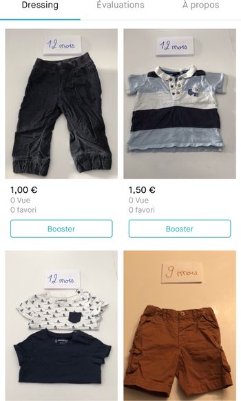 Vêtement garçon 12 mois