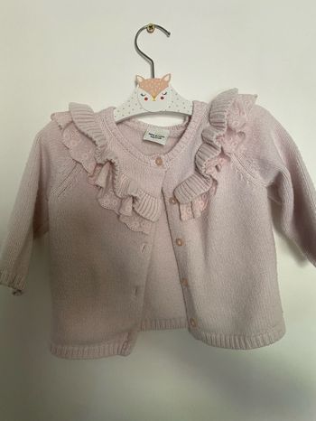 Gilet rose bébé fille