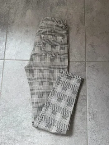Legging Absolu Paris à carreaux femme gris taille 36