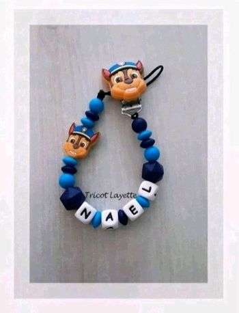 Attache tétine paw patrol