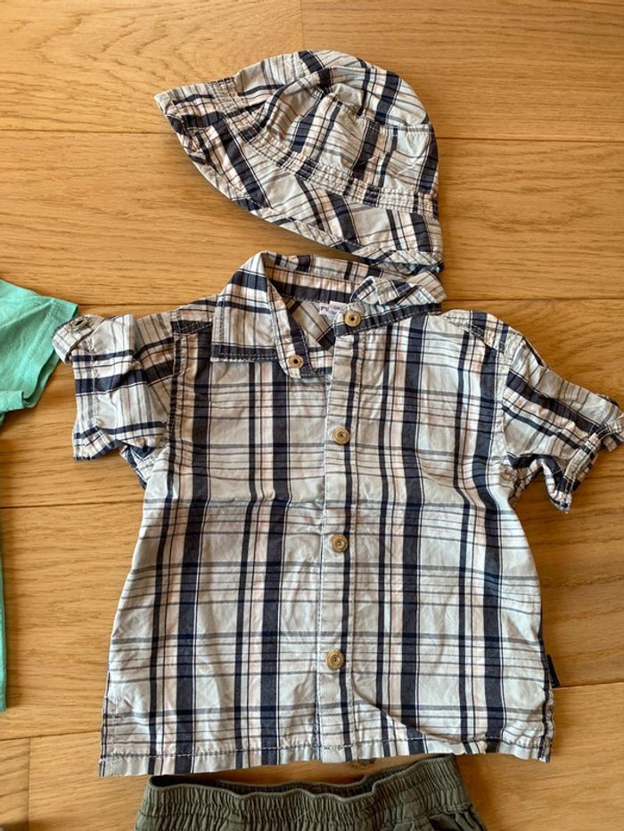 Lot garçon 12 mois été 6 vêtements légers - photo numéro 5