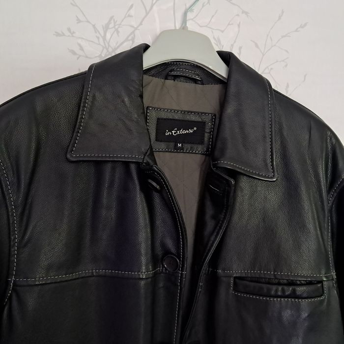 Veste noire en cuir homme - photo numéro 3
