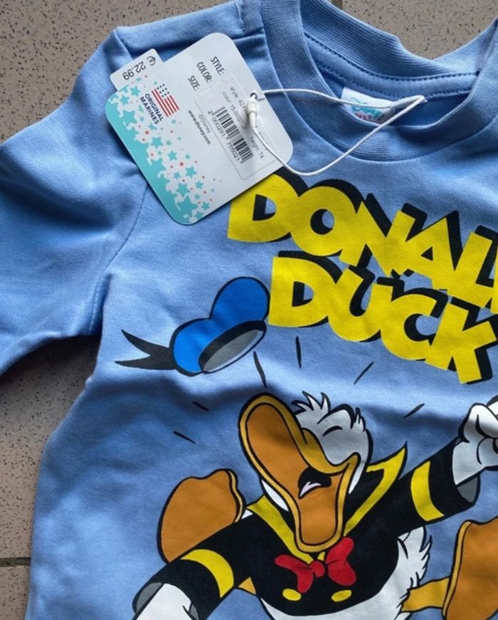Ensemble Sweat pantalon Original marines 6 9 mois Disney Baby Donald Duck val 22,9 Neuf  En coton - photo numéro 3