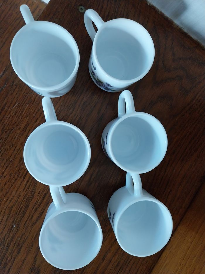 6 tasses à café vintage Arcopal - photo numéro 2