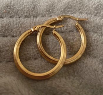 Boucle d’oreille créole 2,5 cm en acier inoxydable