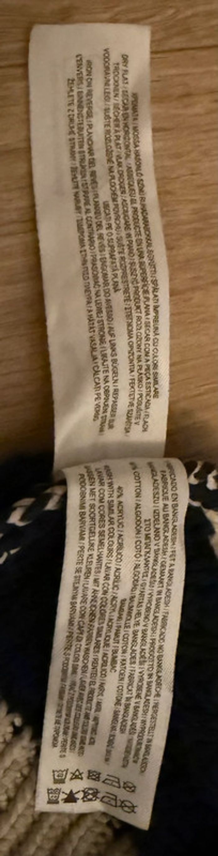 Pull col polo rayé Primark M (40/42) écru marine - photo numéro 5