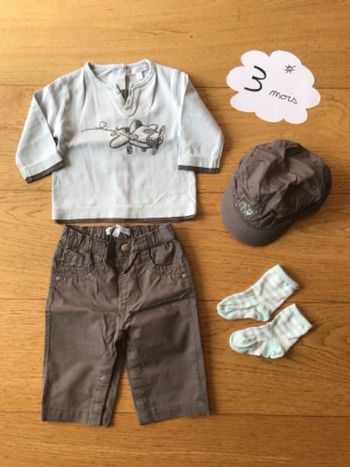 Ensemble 4 pièces kiabi 3 mois