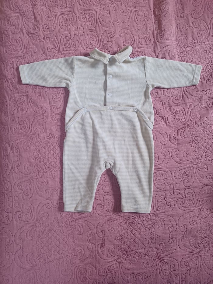 Pyjama velour jaune bébé Taille 3 mois 60 cm in extenso - photo numéro 2