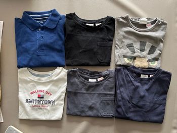 Lot de polo/t shirts manches longues 4-5 ans