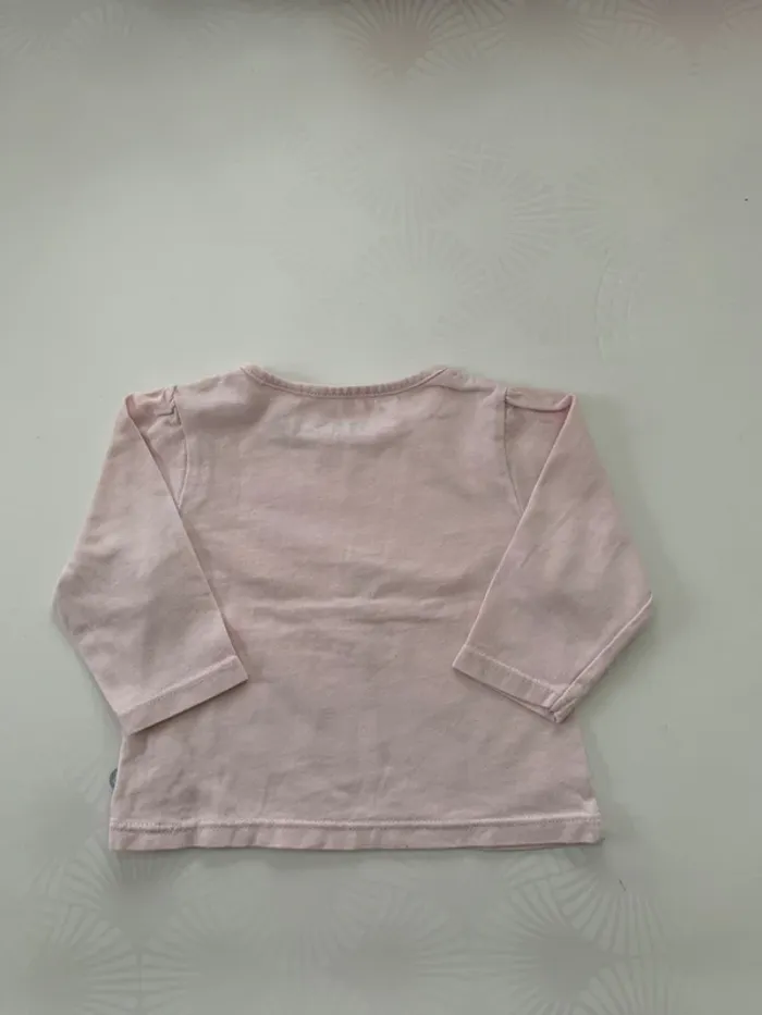 Lot fille de 3 t-shirts manches longues 6m - photo numéro 5