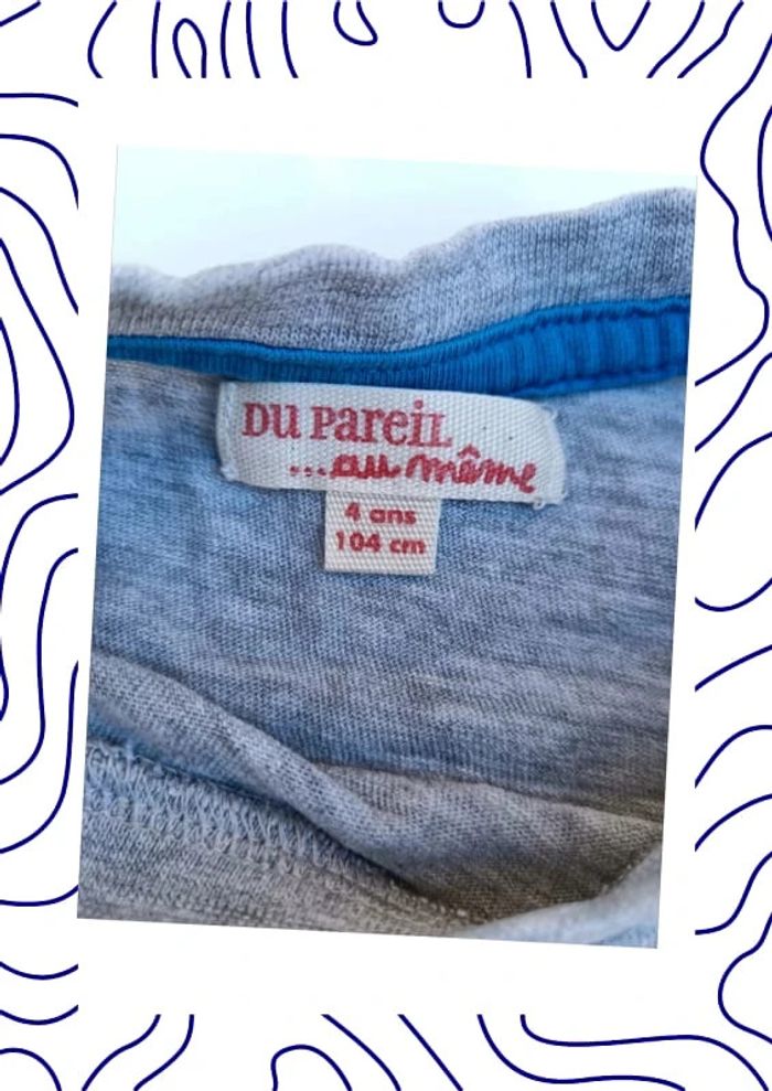 Tee shirt 4 ans Du pareil au même - photo numéro 3