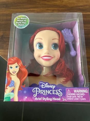 Tête à coiffer Ariel la petite sirène neuve encore dans son emballage 