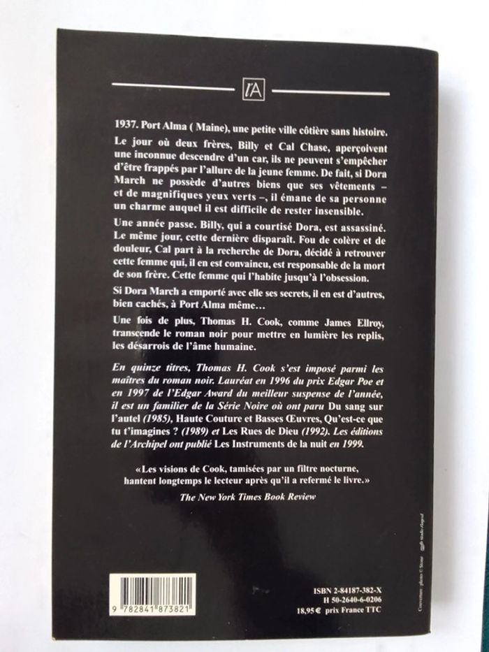 Thomas H.Cook - Les ombres de la nuit - photo numéro 2