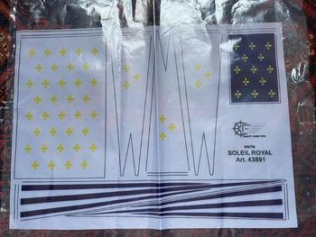 Pavillonnerie / Drapeaux Maquette Soleil Royal Mantua art. 43891