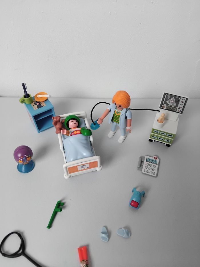 PLAYMOBIL Hôpital Chambre d'Enfant 70192 Complet 🏥 - photo numéro 2
