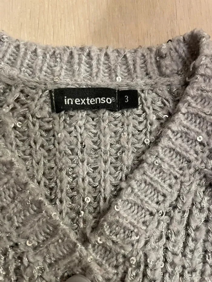 Gilet paillettes inextenso 3 ans. - photo numéro 2