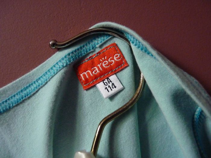 T-shirt Fille Marese 6 ans Bleu col bateau tulle TBE - photo numéro 4