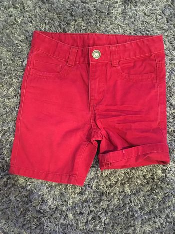 Short garçon Kiabi rouge
