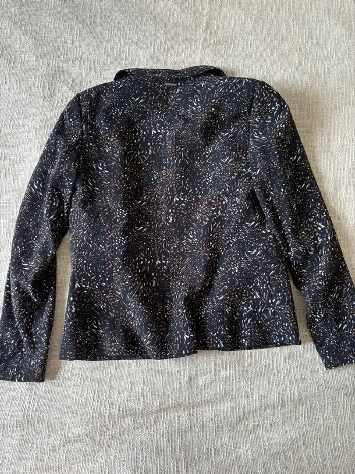 Lot blazer et chemise One Step – tailles 38 et 36 – motif moucheté noir marron - photo numéro 9