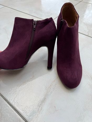 Chaussure à talon bordeau 