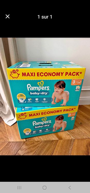Couches pampers 