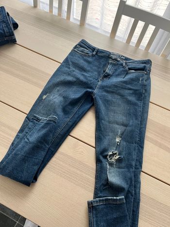 Jean déchiré skinny jambe longue