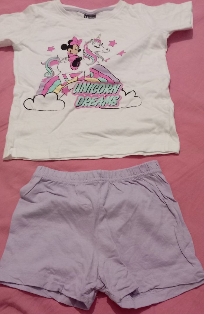 Pyjashort Minnie licorne 5 ans