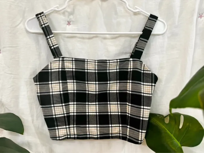 Plaid Gingham Cami Tank Top