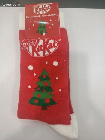 Chaussettes de Noël kit kat neuves