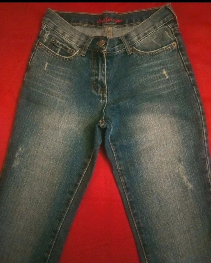 Jean vintage pattes d'éléphant taille 34 - photo numéro 3
