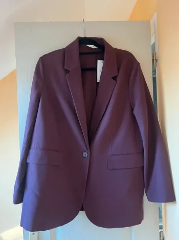 blazer regular fit bordeaux stradivarius