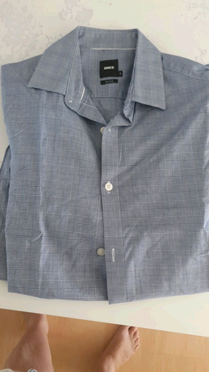 Chemise manches longues à carreaux