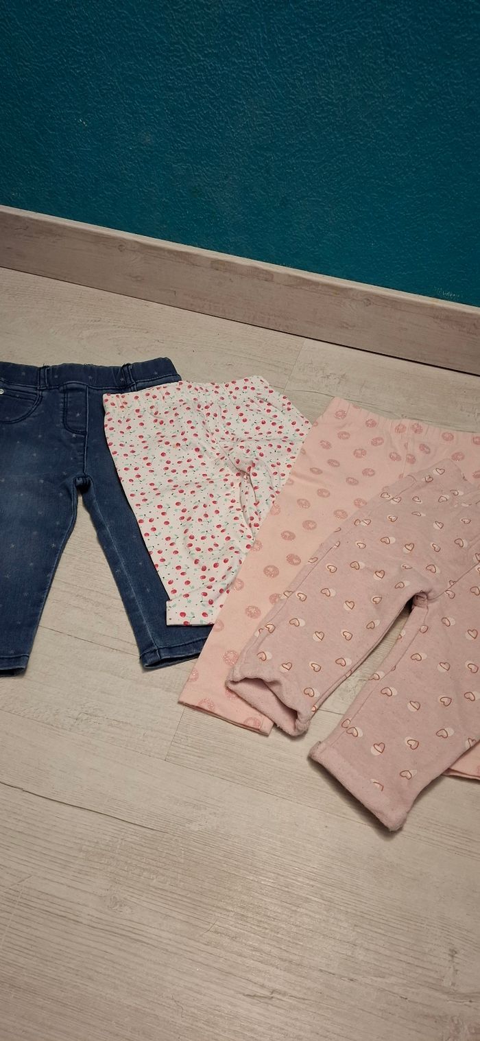4 pantalons 12 mois