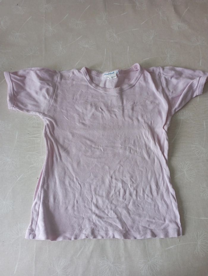 Tee shirt rose manches courtes 10 ans in extenso 1€